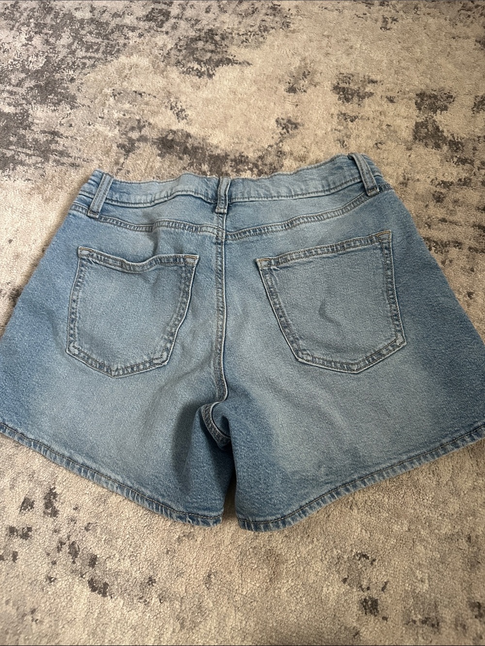 Women's Jeans Embroidered Bug Denim Shorts | Noah Kahan Concert - Picture 3 of 3